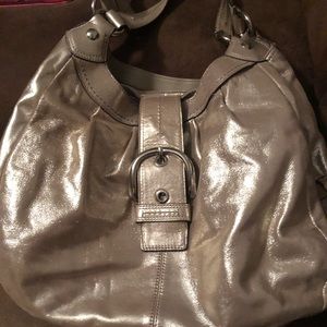 Coach metallic purse like new